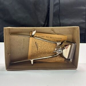 Trimmer Manual Shearer Vintage Mechanical Hair Barbershop Tool Clipper